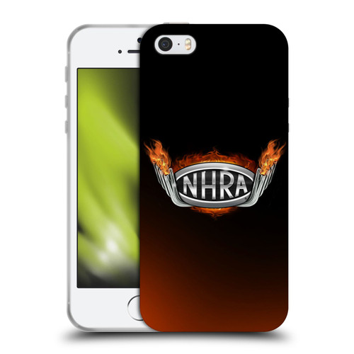 National Hot Rod Association Graphics Fire Logo Soft Gel Case for Apple iPhone 5 / 5s / iPhone SE 2016