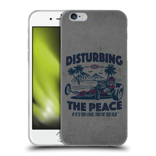 National Hot Rod Association Graphics Drag Peace Soft Gel Case for Apple iPhone 6 / iPhone 6s