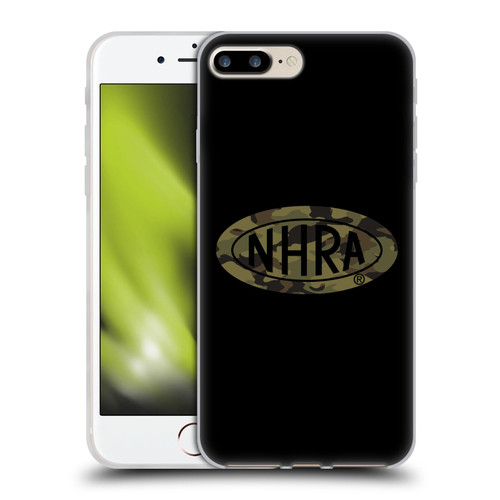 National Hot Rod Association Graphics Camouflage Logo Soft Gel Case for Apple iPhone 7 Plus / iPhone 8 Plus