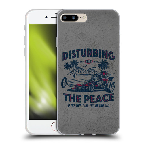 National Hot Rod Association Graphics Drag Peace Soft Gel Case for Apple iPhone 7 Plus / iPhone 8 Plus