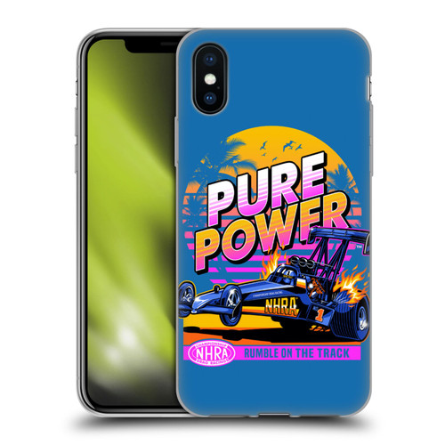 National Hot Rod Association Graphics Pure Power Soft Gel Case for Apple iPhone X / iPhone XS