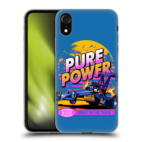 National Hot Rod Association Graphics Pure Power Soft Gel Case for Apple iPhone XR