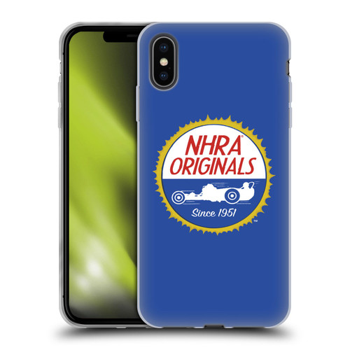 National Hot Rod Association Graphics Original Logo Soft Gel Case for Apple iPhone XS Max