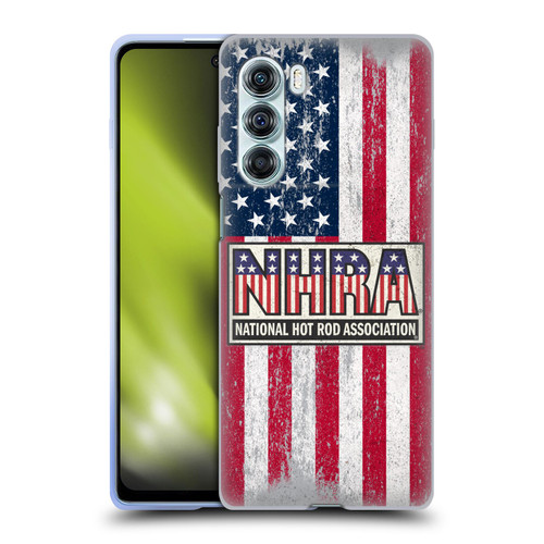 National Hot Rod Association Graphics US Flag Soft Gel Case for Motorola Edge S30 / Moto G200 5G