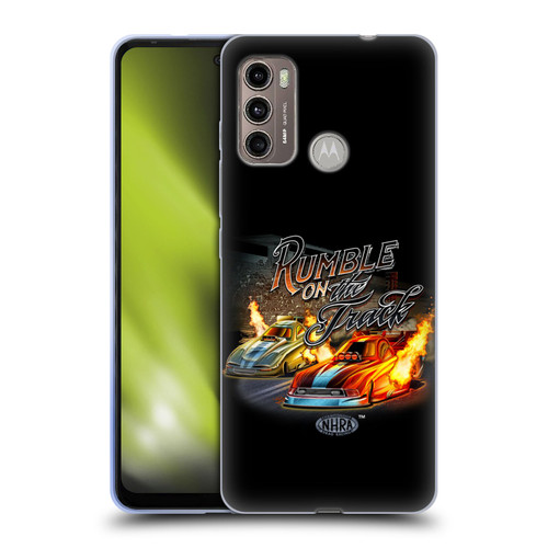 National Hot Rod Association Graphics Rumble On The Track Soft Gel Case for Motorola Moto G60 / Moto G40 Fusion