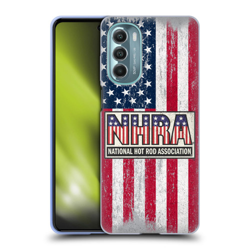 National Hot Rod Association Graphics US Flag Soft Gel Case for Motorola Moto G Stylus 5G (2022)