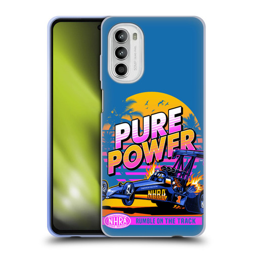 National Hot Rod Association Graphics Pure Power Soft Gel Case for Motorola Moto G52