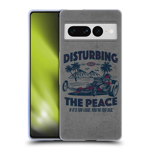 National Hot Rod Association Graphics Drag Peace Soft Gel Case for Google Pixel 7 Pro