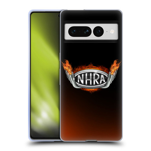 National Hot Rod Association Graphics Fire Logo Soft Gel Case for Google Pixel 7 Pro