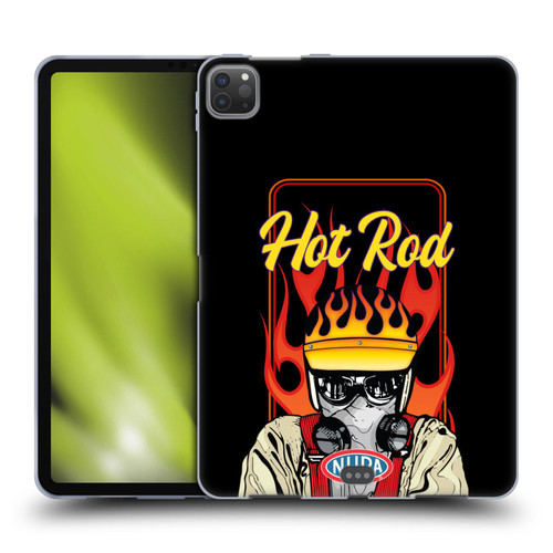 National Hot Rod Association Graphics Hot Rod Helmet Soft Gel Case for Apple iPad Pro 11 2020 / 2021 / 2022