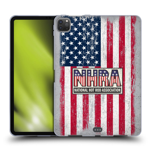 National Hot Rod Association Graphics US Flag Soft Gel Case for Apple iPad Pro 11 2020 / 2021 / 2022