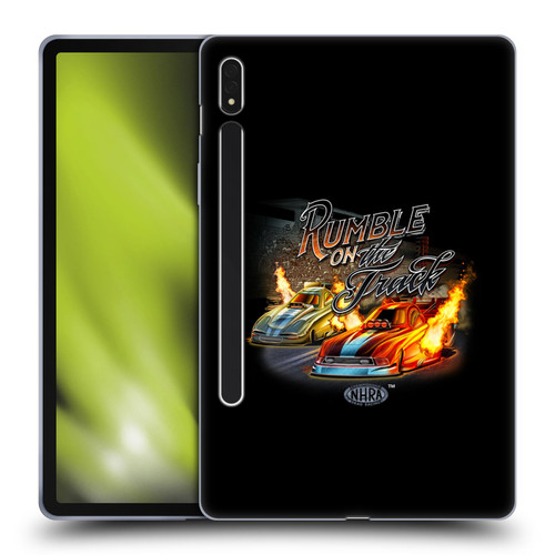 National Hot Rod Association Graphics Rumble On The Track Soft Gel Case for Samsung Galaxy Tab S8
