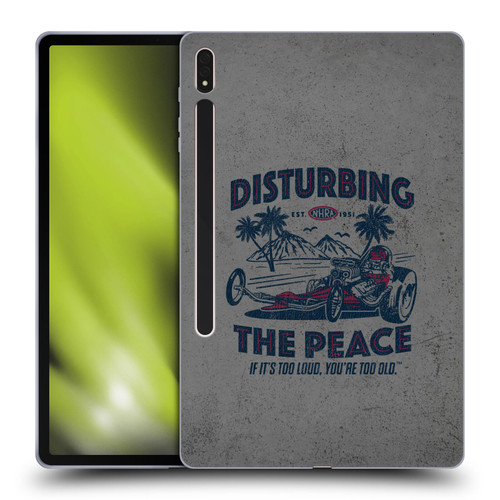 National Hot Rod Association Graphics Drag Peace Soft Gel Case for Samsung Galaxy Tab S8 Plus