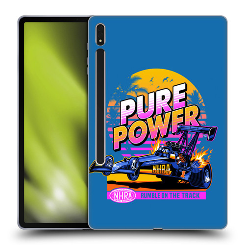 National Hot Rod Association Graphics Pure Power Soft Gel Case for Samsung Galaxy Tab S8 Plus