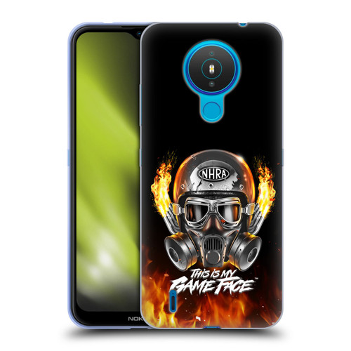 National Hot Rod Association Graphics Game Face Helmet Soft Gel Case for Nokia 1.4