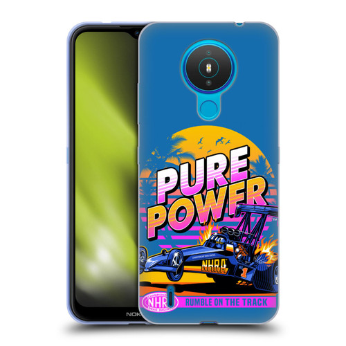 National Hot Rod Association Graphics Pure Power Soft Gel Case for Nokia 1.4