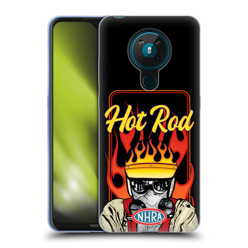 National Hot Rod Association Graphics Hot Rod Helmet Soft Gel Case for Nokia 5.3