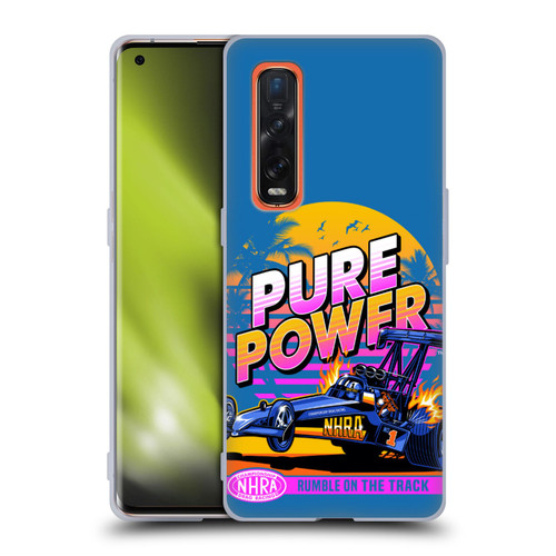 National Hot Rod Association Graphics Pure Power Soft Gel Case for OPPO Find X2 Pro 5G