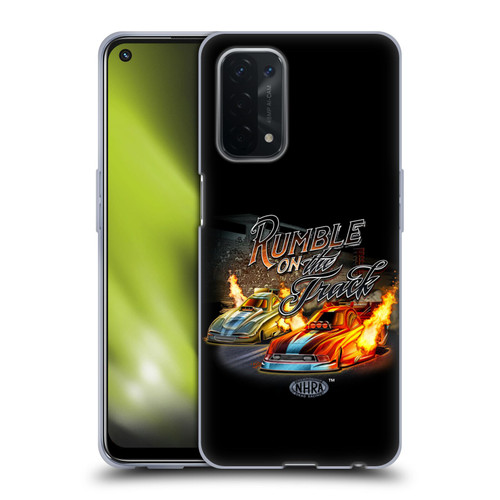 National Hot Rod Association Graphics Rumble On The Track Soft Gel Case for OPPO A54 5G