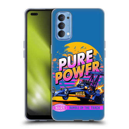 National Hot Rod Association Graphics Pure Power Soft Gel Case for OPPO Reno 4 5G