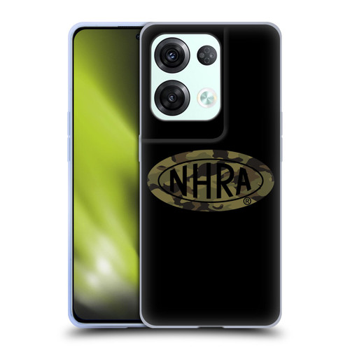 National Hot Rod Association Graphics Camouflage Logo Soft Gel Case for OPPO Reno8 Pro