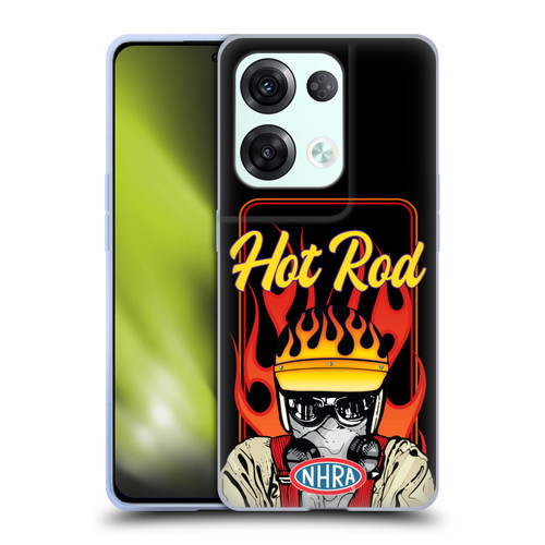 National Hot Rod Association Graphics Hot Rod Helmet Soft Gel Case for OPPO Reno8 Pro