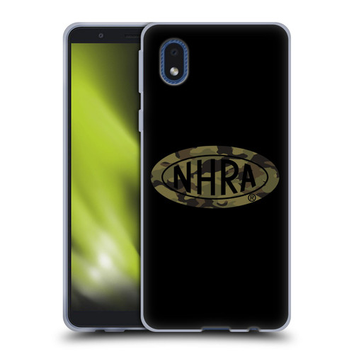 National Hot Rod Association Graphics Camouflage Logo Soft Gel Case for Samsung Galaxy A01 Core (2020)