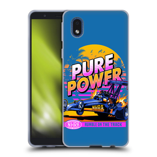 National Hot Rod Association Graphics Pure Power Soft Gel Case for Samsung Galaxy A01 Core (2020)