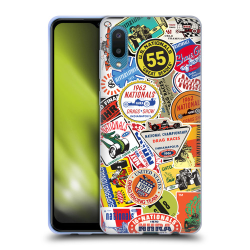 National Hot Rod Association Graphics Vintage Sticker Type Soft Gel Case for Samsung Galaxy A02/M02 (2021)