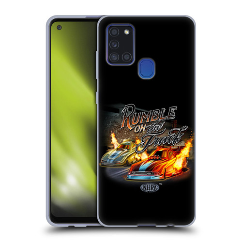 National Hot Rod Association Graphics Rumble On The Track Soft Gel Case for Samsung Galaxy A21s (2020)