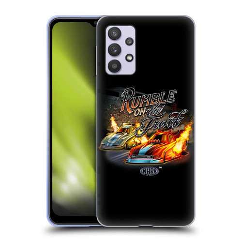 National Hot Rod Association Graphics Rumble On The Track Soft Gel Case for Samsung Galaxy A32 5G / M32 5G (2021)