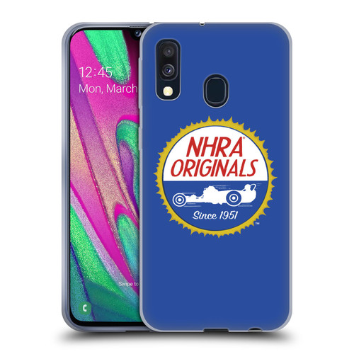 National Hot Rod Association Graphics Original Logo Soft Gel Case for Samsung Galaxy A40 (2019)
