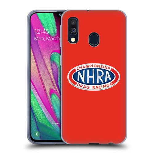 National Hot Rod Association Graphics Primary Logo Soft Gel Case for Samsung Galaxy A40 (2019)