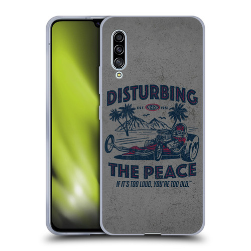 National Hot Rod Association Graphics Drag Peace Soft Gel Case for Samsung Galaxy A90 5G (2019)