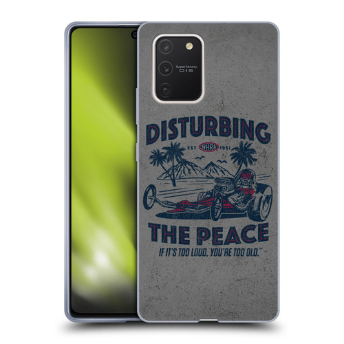 National Hot Rod Association Graphics Drag Peace Soft Gel Case for Samsung Galaxy S10 Lite