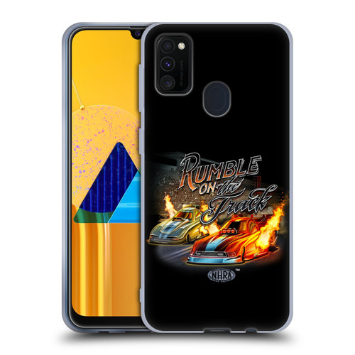 National Hot Rod Association Graphics Rumble On The Track Soft Gel Case for Samsung Galaxy M30s (2019)/M21 (2020)