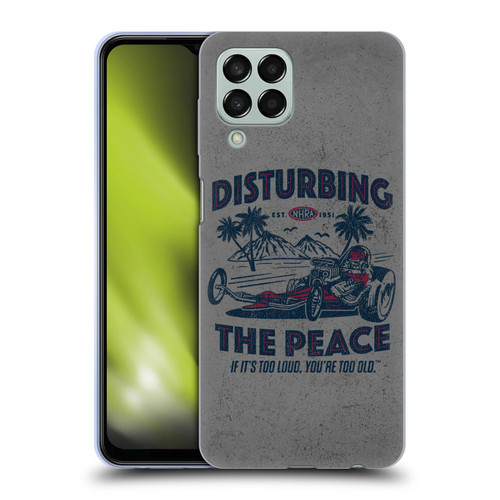 National Hot Rod Association Graphics Drag Peace Soft Gel Case for Samsung Galaxy M33 (2022)