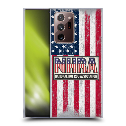 National Hot Rod Association Graphics US Flag Soft Gel Case for Samsung Galaxy Note20 Ultra / 5G