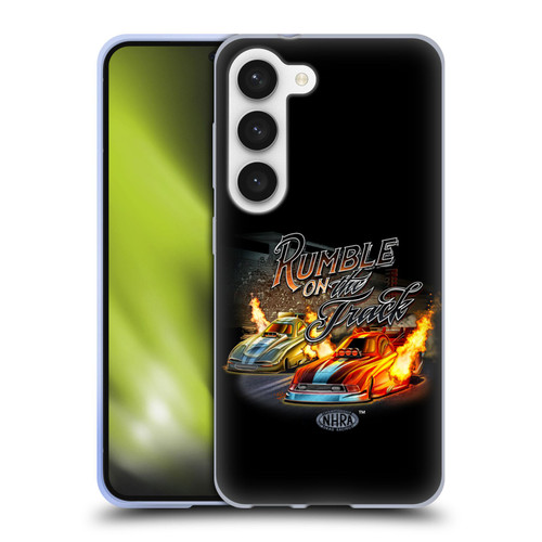 National Hot Rod Association Graphics Rumble On The Track Soft Gel Case for Samsung Galaxy S23 5G