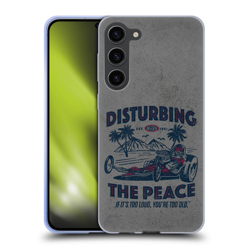 National Hot Rod Association Graphics Drag Peace Soft Gel Case for Samsung Galaxy S23+ 5G
