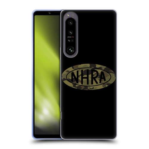 National Hot Rod Association Graphics Camouflage Logo Soft Gel Case for Sony Xperia 1 IV