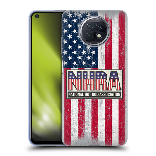 National Hot Rod Association Graphics US Flag Soft Gel Case for Xiaomi Redmi Note 9T 5G