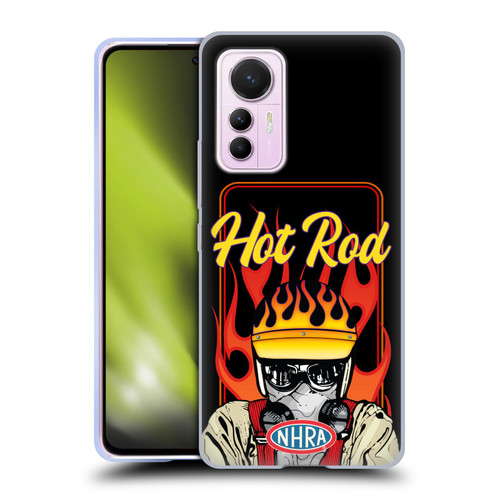 National Hot Rod Association Graphics Hot Rod Helmet Soft Gel Case for Xiaomi 12 Lite