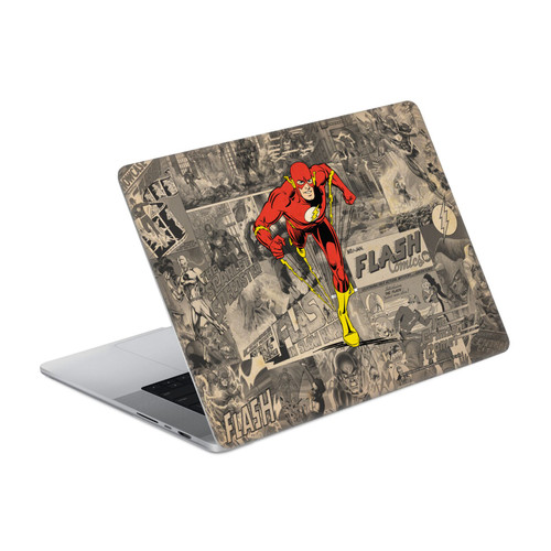 The Flash DC Comics Comic Book Art Character Collage Vinyl Sticker Skin Decal Cover for Apple MacBook Pro 14" A2442 / A3426 / A3427