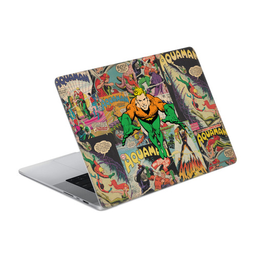 Aquaman DC Comics Comic Book Cover Character Collage Vinyl Sticker Skin Decal Cover for Apple MacBook Pro 16" A2485