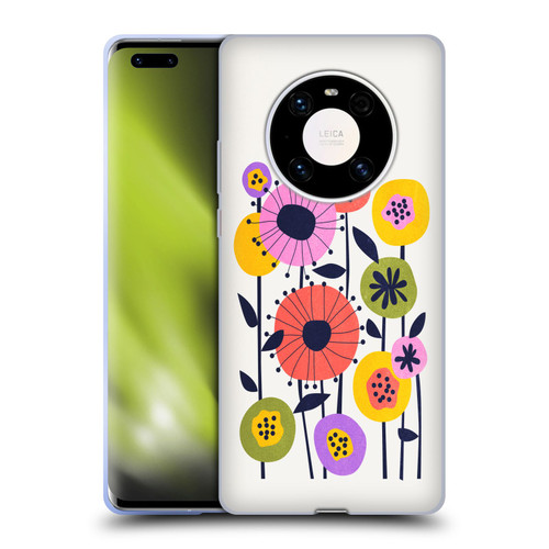 Ayeyokp Plants And Flowers Minimal Flower Market Soft Gel Case for Huawei Mate 40 Pro 5G