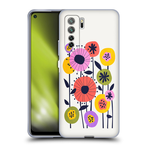 Ayeyokp Plants And Flowers Minimal Flower Market Soft Gel Case for Huawei Nova 7 SE/P40 Lite 5G