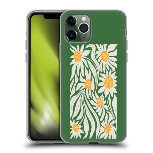 Ayeyokp Plants And Flowers Sunflowers Green Soft Gel Case for Apple iPhone 11 Pro