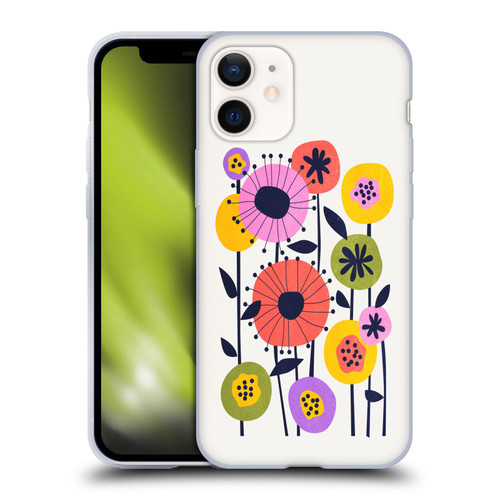 Ayeyokp Plants And Flowers Minimal Flower Market Soft Gel Case for Apple iPhone 12 Mini