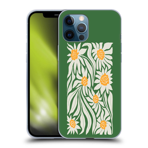 Ayeyokp Plants And Flowers Sunflowers Green Soft Gel Case for Apple iPhone 12 Pro Max